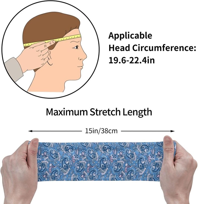 Gianlaima Sports Sweatband Head Bands for Women Men Sweat-Absorbing Headbands Suitable for Running Yoga Fitness Football Exercise - Image 3